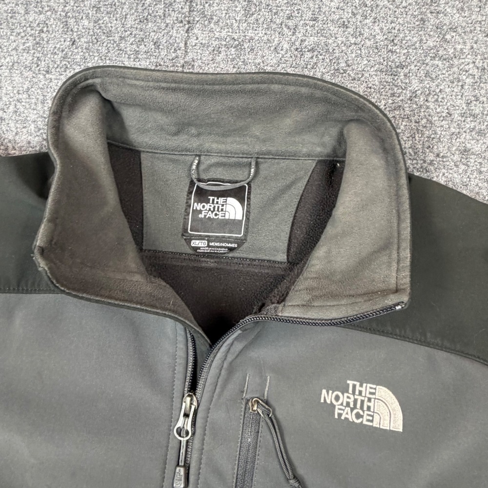 The North Face Apex Bionic Mens XL Grey Black Softshell Windbreaker Jacket - Picture 4 of 10